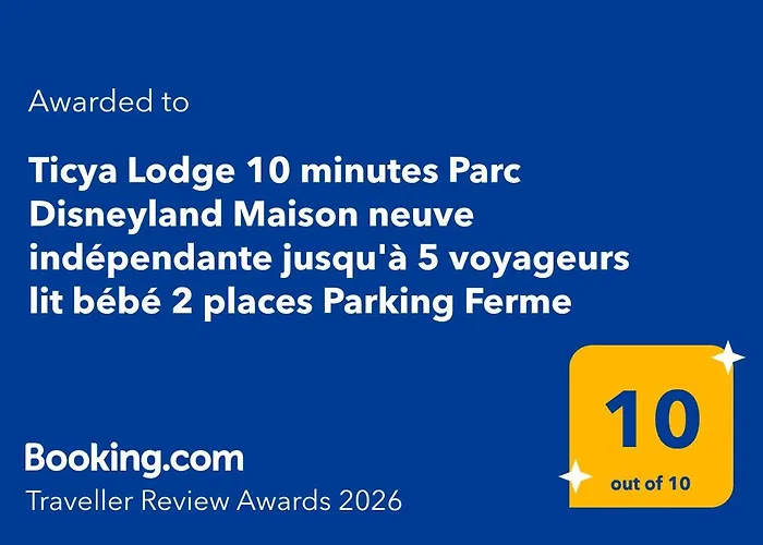 Ticya Lodge - Maison Calme, Neuve, Proche De Disneyland Paris, Parking Prive